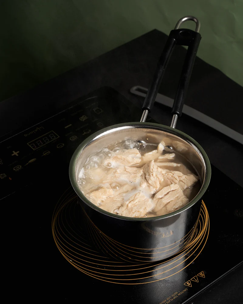 Boiling Chanza in water